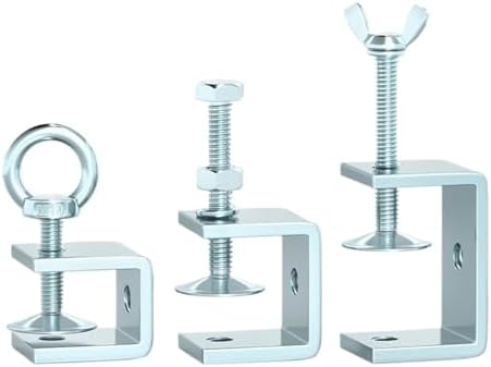 Galvanized Carbon Steel Tiger Clamp Multiple Shapes Open Height 20-130MM Thickened Material Fixed Fixture Clamping Device(Rotundity 100)