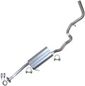 Northeastern Exhaust | Stainless Steel Intermediate Pipe, Muffler, & Tail Pipe Exhaust System Kit Compatible for Ford Ranger 2004-2011 4.0L | 112" WB | Free Gasket, Clamps & Spring Bolt Kit Included