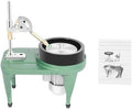 2800RPM Gem Faceting Machine, 180W Jewelry Lapidary Polisher, Gemstone Grinding Anti-Slip 48.50lbs Cast-Iron Body Durable Copper Wire Motor Engraving Drilling W/6 Inch Grinding Disc, Manipulator
