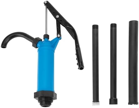 Performance Tool W54268 Blue General Purpose Lever Action Barrel Drum Pump - Fits 5 to 55 Gallon Drums