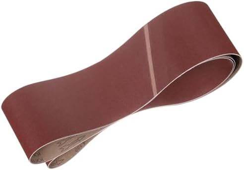 HARFINGTON 6 x 89 Inch Sanding Belts, 2 Pcs 150 Grits Aluminum Oxide
