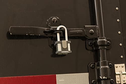 BRINKS - 50mm Commercial Laminated Steel Keyed Padlock with 2” Shackle, 4-Pack - Solid Steel Body with Boron Steel Shackle