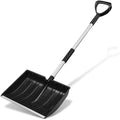 Snow Shovel for Driveway Home Garage Snow Removal 48 inch Long（Black）