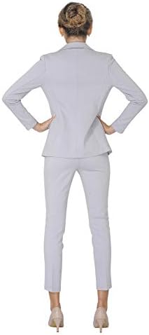 Marycrafts Women’s Two Piece Suits – Business Blazer Pant Suit Set, Professional Work Outfit for Office
