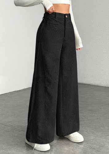 PRETTYGARDEN Women's High Waisted Corduroy Pants Casual