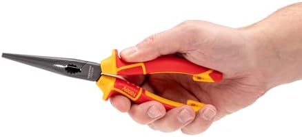 TEKTON 8 Inch Insulated Long Nose Pliers | PVG10008