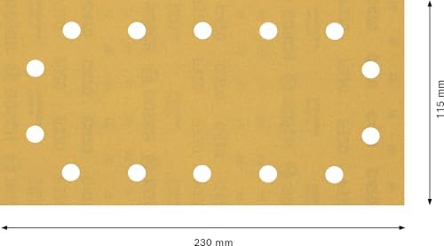 Bosch Professional 50x Expert C470 Sandpaper (for Hardwood, Paint on Wood, 115x230 mm, Grit 320, Accessories Orbital Sander)