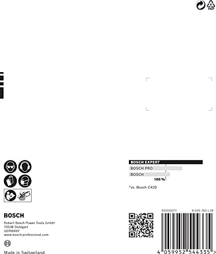 Bosch Professional 5x Expert C470 Sandpaper (Ø 125 mm, Grit 100, Accessories Orbital Sander)