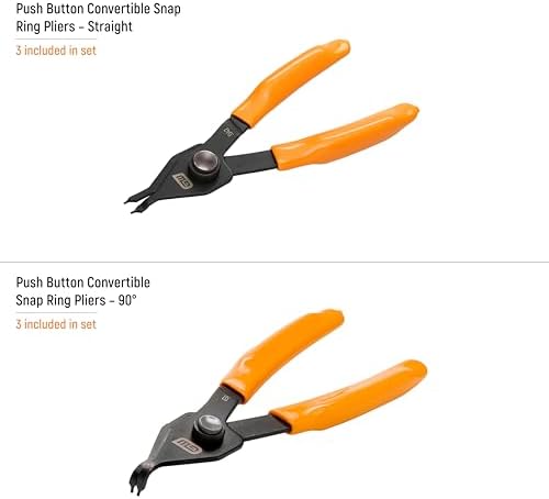 GEARWRENCH 6 Pc Convertible Straight/90 Snap Ring Pliers | 89711