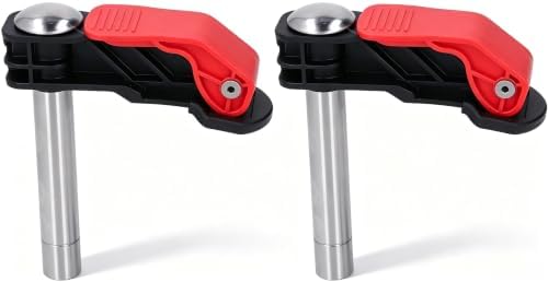 2Pcs Bench Dog Clamp, 20mm Adjustable Dog Hole Hold Down Clamp Jig, Quick Release Firm Grip Benchtop Hold Down Clamp for Woodworking Tools