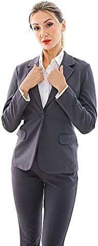 Marycrafts Women’s Two Piece Suits – Business Blazer Pant Suit Set, Professional Work Outfit for Office