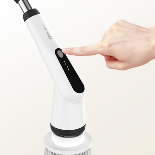 Ibergrif Electric Cleaning Brush with 6 Brush Head, Electric Spin Scrubber