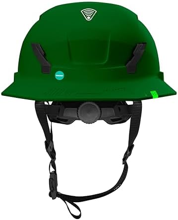 STUDSON SHK-1 Full Brim Safety Helmet Non-Vented: ANSI/ISEA Z89.1 Type II Compliant (R 2019), Lightweight & Breathable, NFC Emergency Contact Chip, One Size, Class E Protection