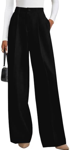 PRETTYGARDEN Women's Flowy Wide Leg Dress Pants
