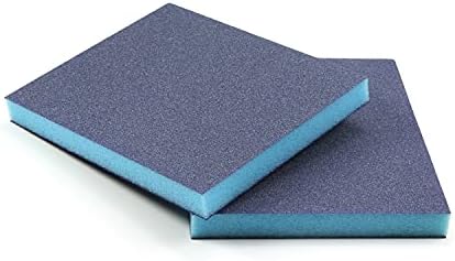 Utoolmart Sanding Sponge Sanding Blocks, 120 Grit Wet Dry Sandpaper Sponge, Washable and Reusable Sand Sponge Kit, for Kitchen Cookware Cleaning and Rust Removal of Rusted Metal, Blue, 8 Pcs