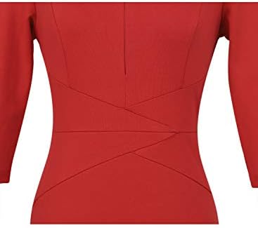 VFSHOW Womens Work Business Office Zipper Up Slim Bodycon Sheath Dress