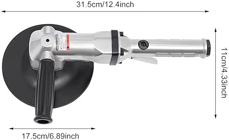7in Air Pneumatic Sander, 4500rpm Pneumatic Polisher with Press-Type Design, M16 Spindle Aluminum Lightweight Air Sander for Stones, Tiles, Marble, Car