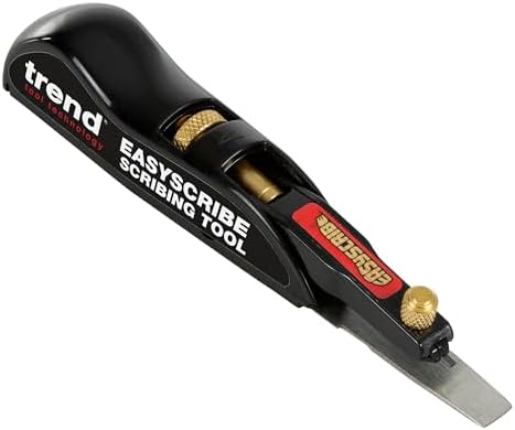Trend EasyScribe Scribing Tool, Accurate Scribing Solution for Carpenters, Joiners, Tilers, Kitchen & Shop Fitters, E/SCRIBE, Black