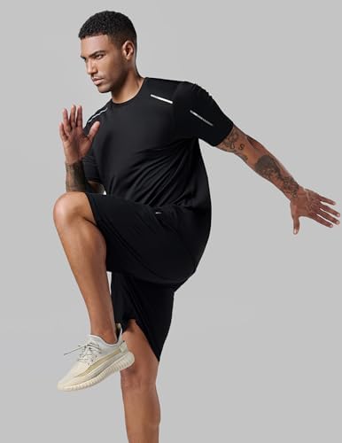 Liberty Imports 5 Pack Men's Active Quick Dry Crew Neck T Shirts