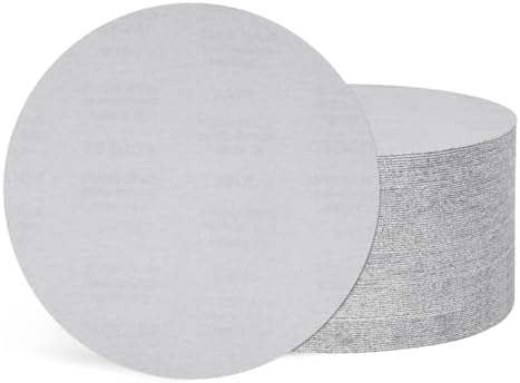 50Pcs Sanding Discs 11In 400Grit Hook and Loop Sandpapers White
