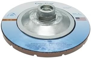 Concrete Grinding Wheel 5" Ceramic Diamond Cup Wheel for Floor Surface, 30# Dry Edge Polishing Discs Fits Angle Grinder, 5/8"-11