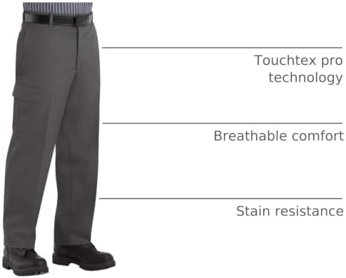 Red Kap Men's Industrial Cargo Pant - Breathable Work Pants, Wrinkle Resistant Design Fights Fading & Stains