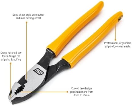 GEARWRENCH 6 Inch Dipped Handle Slip Joint Plier - 82174