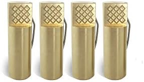 Taytools Solid Brass Round Workbench Dogs for 3/4 Inch Holes (4, 2-3/8 Inch)