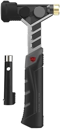 Real Avid Armorer's Master Hammer - 20 Ounce 9-1/2" Hammer with Changing Heads Including Soft Blow, Steel, Rubber & Brass Head + Magnetic Pin Starter