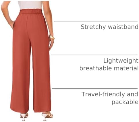 PRETTYGARDEN Women's Palazzo Wide Leg Work Dress Pants