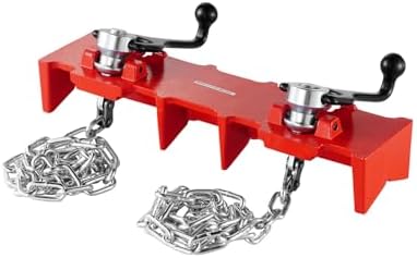 VEVOR Pipe Welding Vise, 1/2" to 8" Pipe Welding Clamp with Dual Chains & Crank Handles, Heavy-Duty Cast Iron Welding Vise for a Variety of Pipes