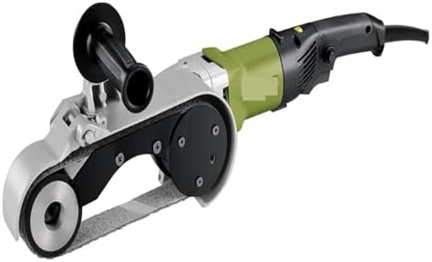 Belt Sander, Handheld Electric Hand Held Tube Metal Sand Belt Grinding Polisher(110)