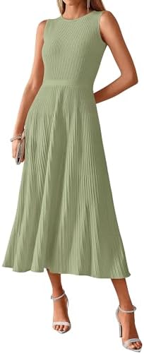BTFBM Women Midi Bodycon Tank Dress