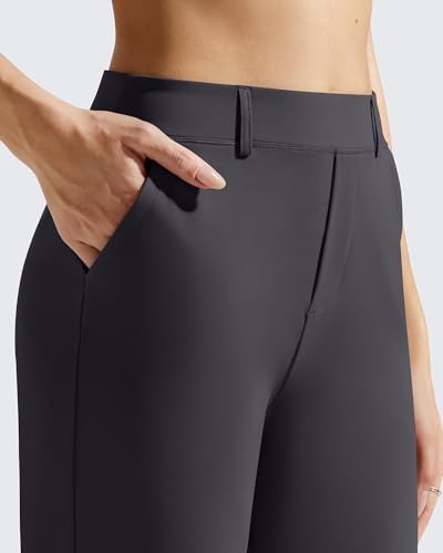 G4Free EverGoing Women's Wide Leg Dress Pants with Pockets Belt Loops