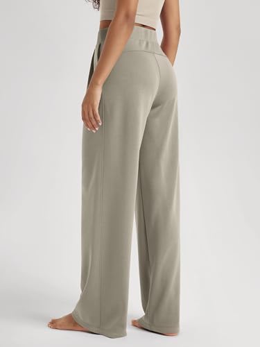 ODODOS Modal Soft Wide Leg Pants for Women High Waist Casual Relaxed Pants with Pockets-27/29"/ 31" Inseam