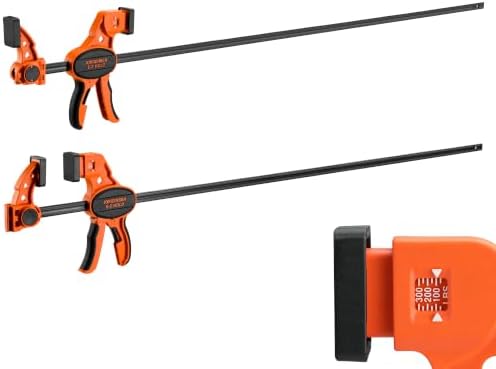 Jorgensen E-Z Hold 2-Pack 50" 300LBS Load Indicator Woodworking Bar Clamps