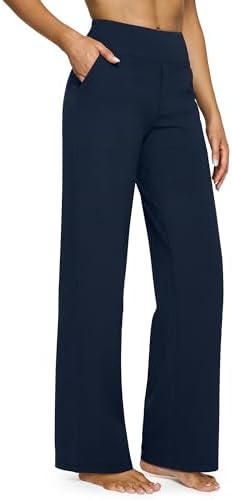 G4Free Yoga Pants for Women Wide Leg Pants with Pockets High Waisted
