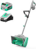 Litheli Cordless Snow Shovel, 20V 12'' Electric Snow Blower for Driveway, Battery Powered Snow Thrower, 4.0Ah Battery and Fast Charger Included