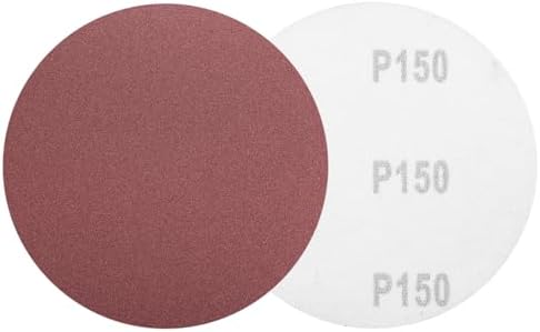 HARFINGTON 5 Pcs 5 Inch Sanding Discs 150 Grit Red Aluminum Oxide