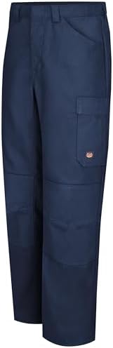 Red Kap Men's Performance Shop Pant - Double Knee Work Pants, Regular Fit, Concealed Zippers for Scratch Protection