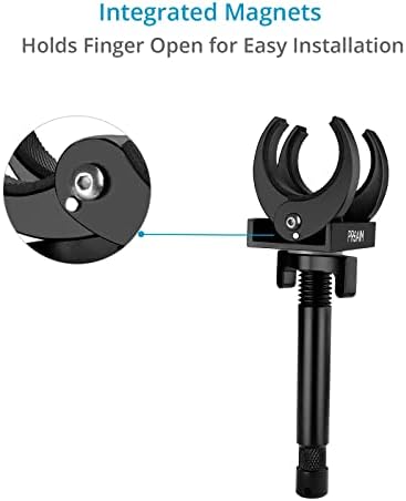 PROAIM Tube Clamp with 5/8" Baby Pin for Tubular Lighting Fixtures. Clamps 38mm Tube Light.