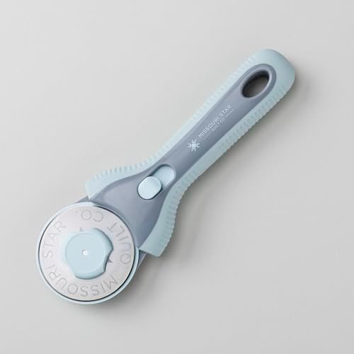 Missouri Star Rotary Cutter, 60mm Blade, Rolling Cutter Tool for Quilt Appliques and Cutting Fabrics, Essential Quilting and Sewing Supplies for DIY Craft Projects