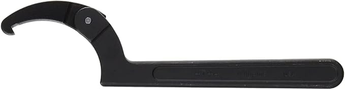 Williams JHW474A Adjustable Hook Spanner Wrench with Span Diameter of 4-1/2 to 6-1/4-Inch, Ideal for Adjusting Collars, Lock Nut Rings, and Bearings, Black