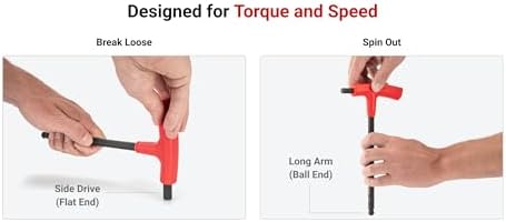 TEKTON Ball End Hex T-Handle Key Set, 21-Piece | KTX92301 | 5/64 - 3/8 in., 2 - 10 mm, Manganese Phosphate Finish, Stand