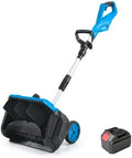Cordless Snow Shovel, 21V Brushless, 11.8-Inch, 1 Battery