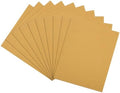 10 Pcs 320 Grit Sandpaper 9 x 11 Inch Sand Paper Alumina Gold