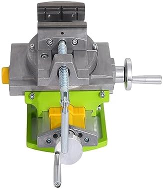 Rotary Table 90 ° 3" Cross Slide Drill Press Vise Horizontal Precision Milling Drilling Machine Vernier Reading Milling Drilling Boring