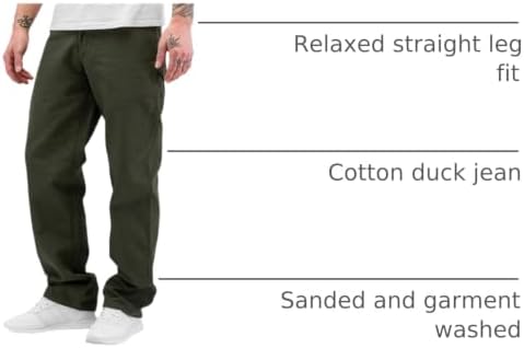 Dickies Men's Relaxed Fit Heavyweight Duck Carpenter Pants