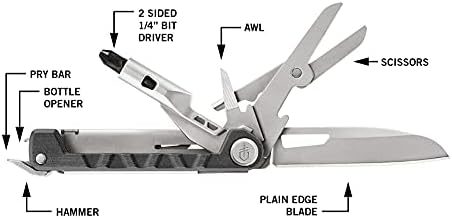 Gerber Armbar Drive EDC Pocket Knife Multitool with Bottle Opener, Onyx, Drive (Pack of 12)