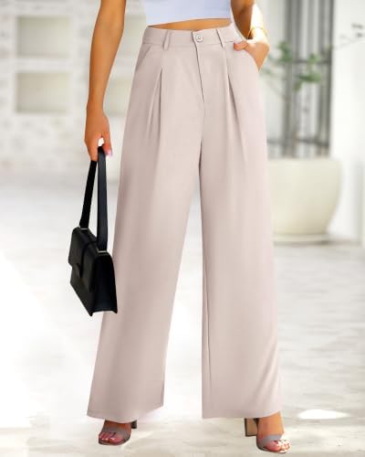 BTFBM Fall High Waisted Business Casual Palazzo Pants for Women Dressy 2026